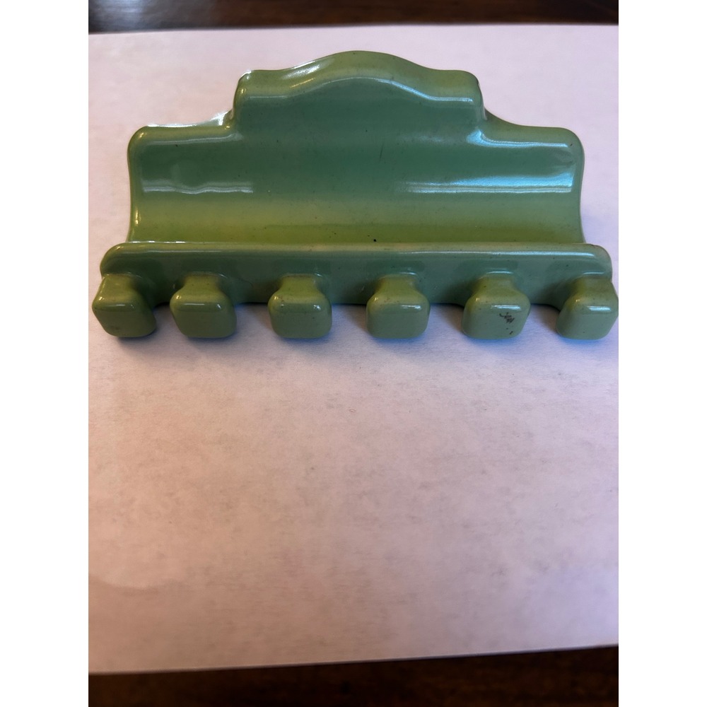 Vintage  1920's Jadeite Toothbrush Holder, Wall Mount